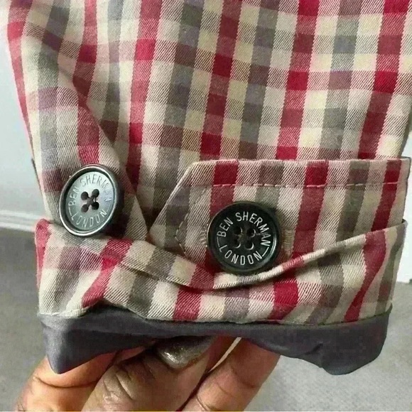 Ben Sherman trench raincoat multicolor size xs in good condition - Picture 6 of 7